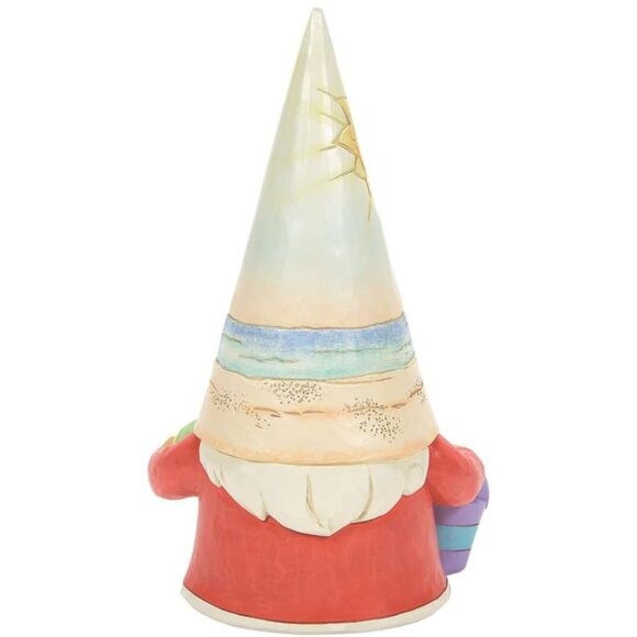 Enesco Time for a Shell-ebration Coastal Gnome with Sunset & Beachball Figurine - Picture 3 of 7